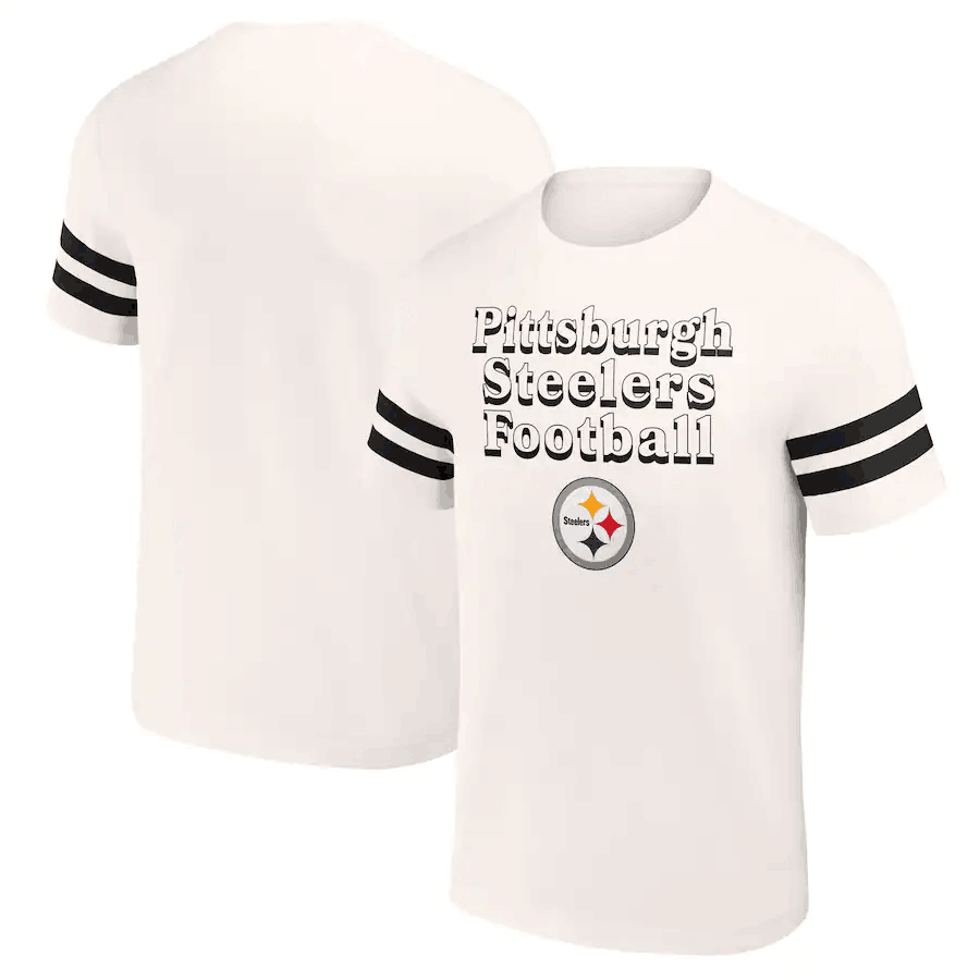 Men's Pittsburgh Steelers Cream x Darius Rucker Collection Vintage T-Shirt